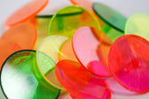500 Pack Golf Ball Large Neon Markers (1")